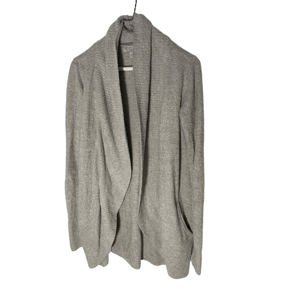 Barefoot Dreams Cozy Chic Lite XS/S Open Front Gray Cardigan Loungewear Comfy